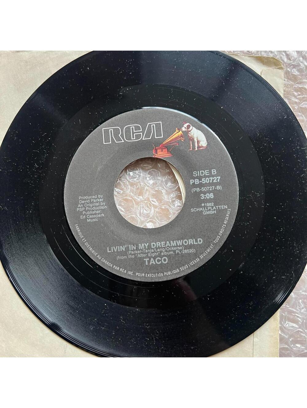 Taco – Puttin' On The Ritz/Livin' In My Dreamworld 45rpm 7' Vinyl Record R86